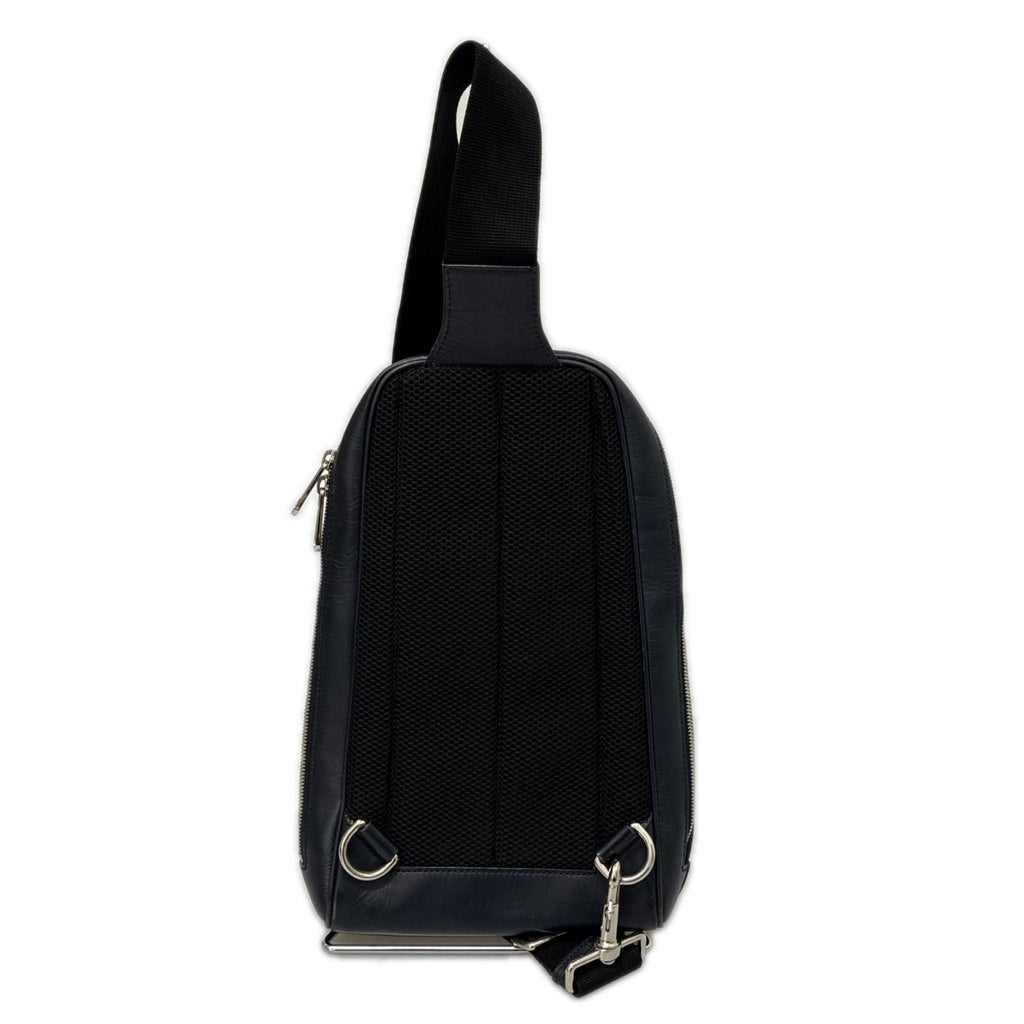 Gucci Cross Belt Bag Guccissima Navy — view 4