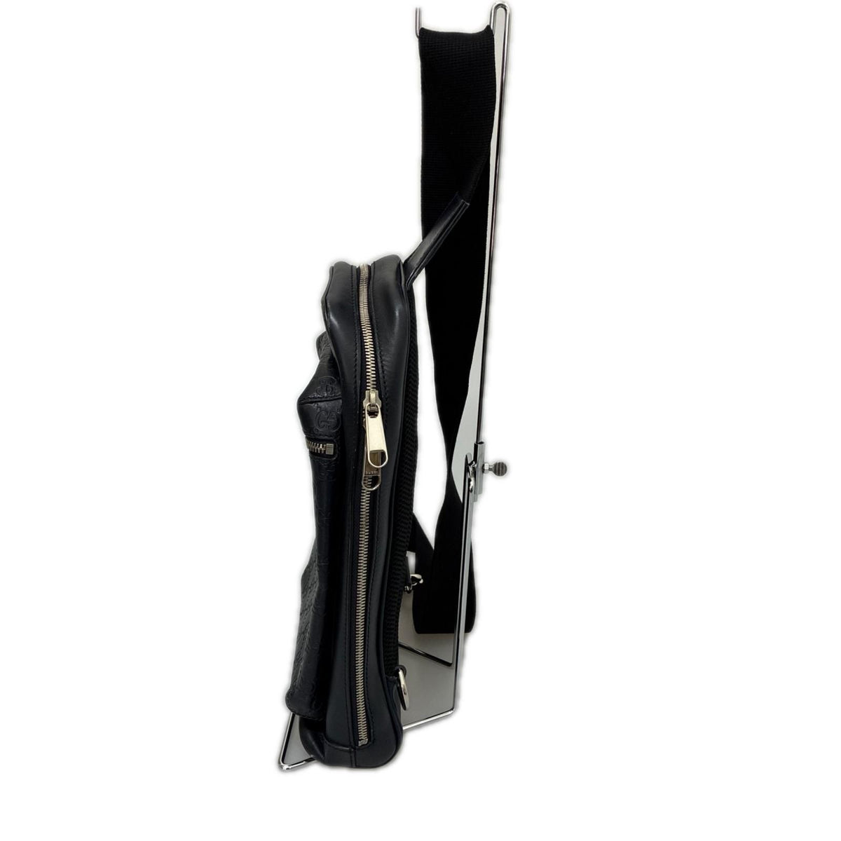 Gucci Cross Belt Bag Guccissima Navy — view 2