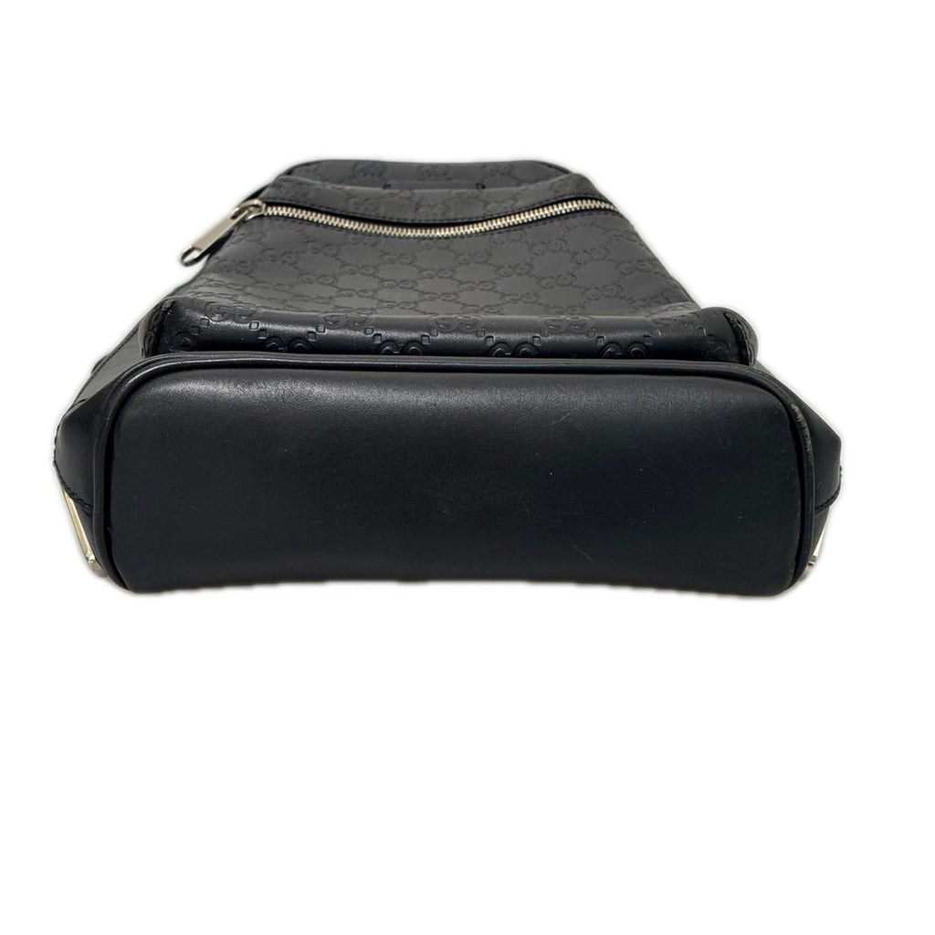 Gucci Cross Belt Bag Guccissima Navy — view 6