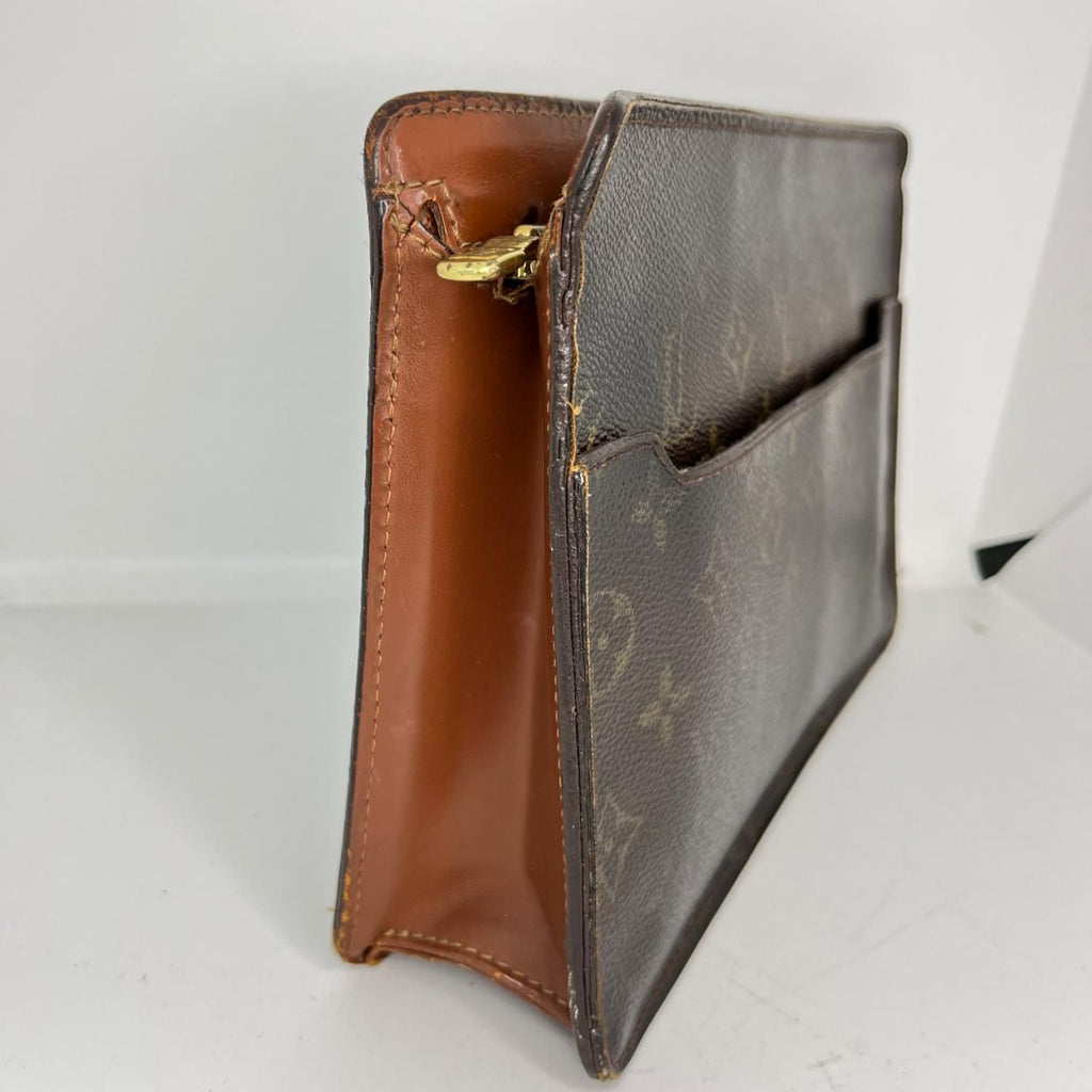 Louis Vuitton Monogram Pochette Homme Second Bag Brown — view 3