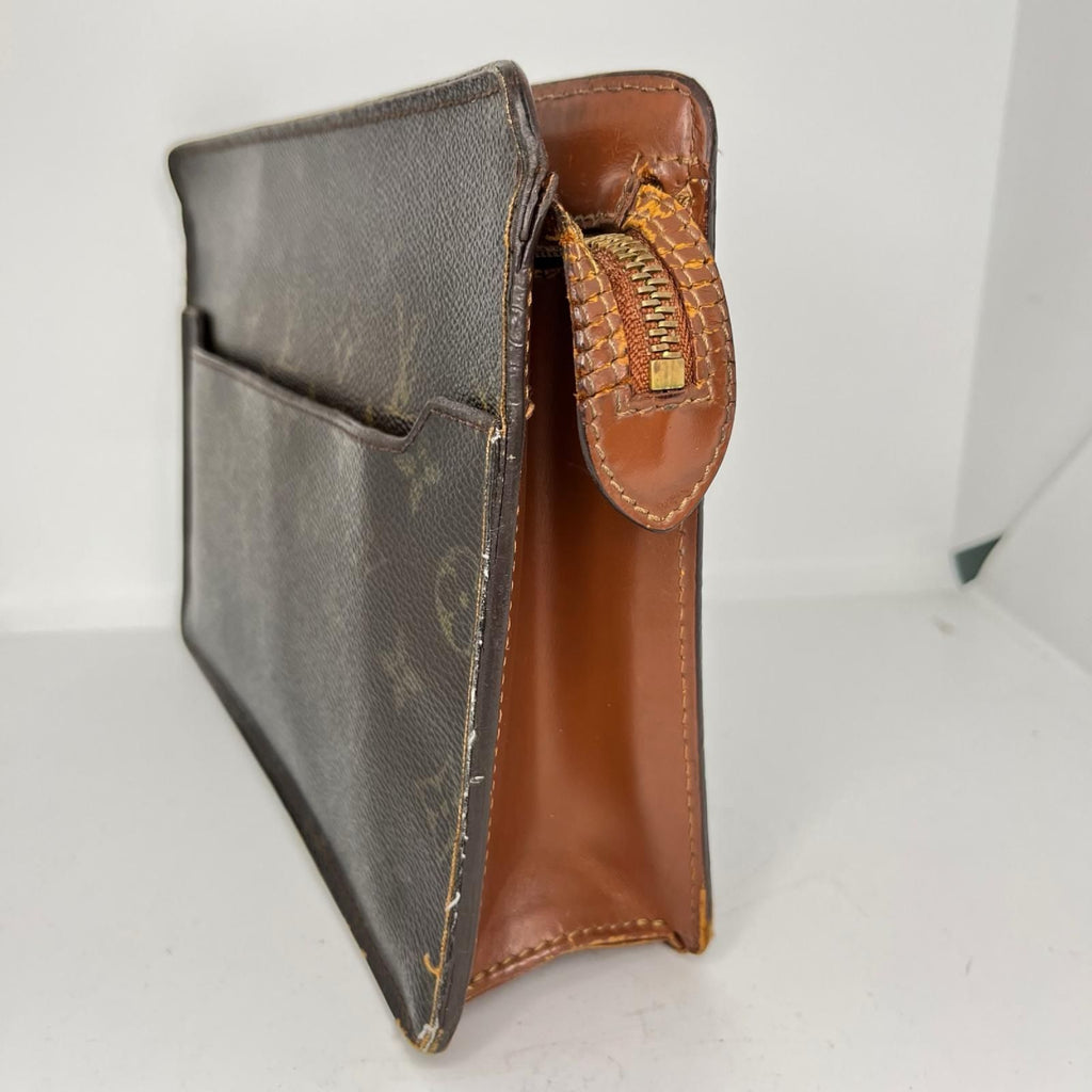 Louis Vuitton Monogram Pochette Homme Second Bag Brown — view 2