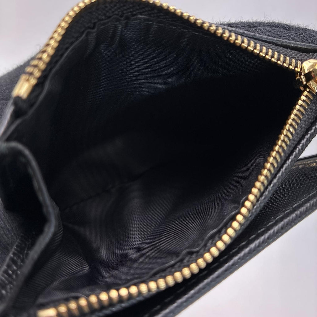 Prada Factory Number 75 Black Bifold Wallet Card — view 8