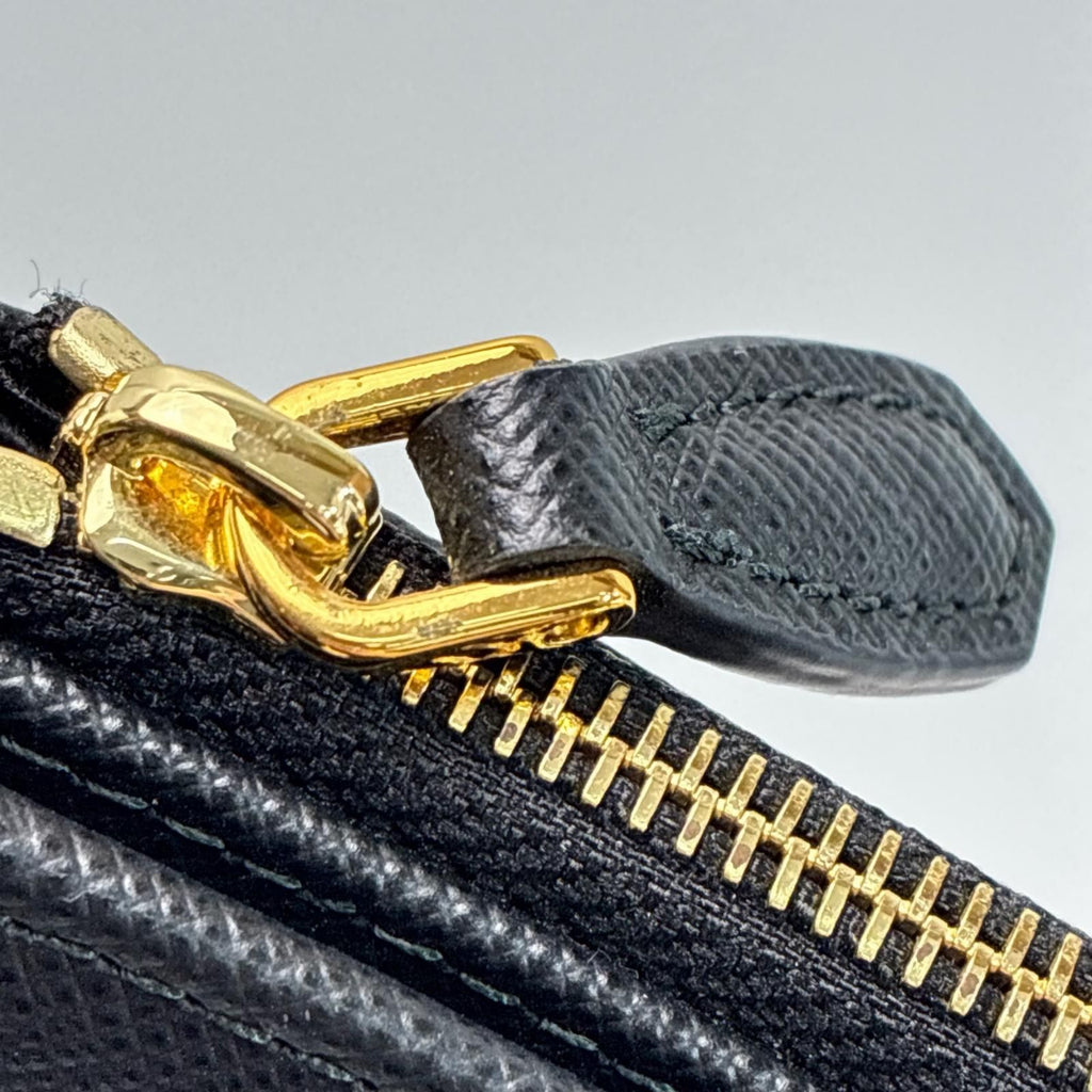 Prada Factory Number 75 Black Bifold Wallet Card — view 7