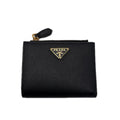 Prada Factory Number 75 Black Bifold Wallet Card