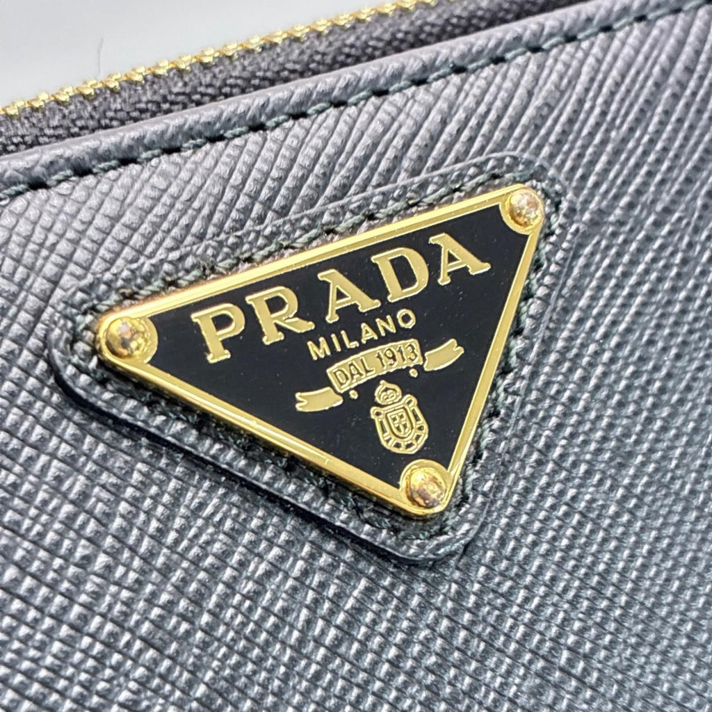 Prada Factory Number 75 Black Bifold Wallet Card — view 6