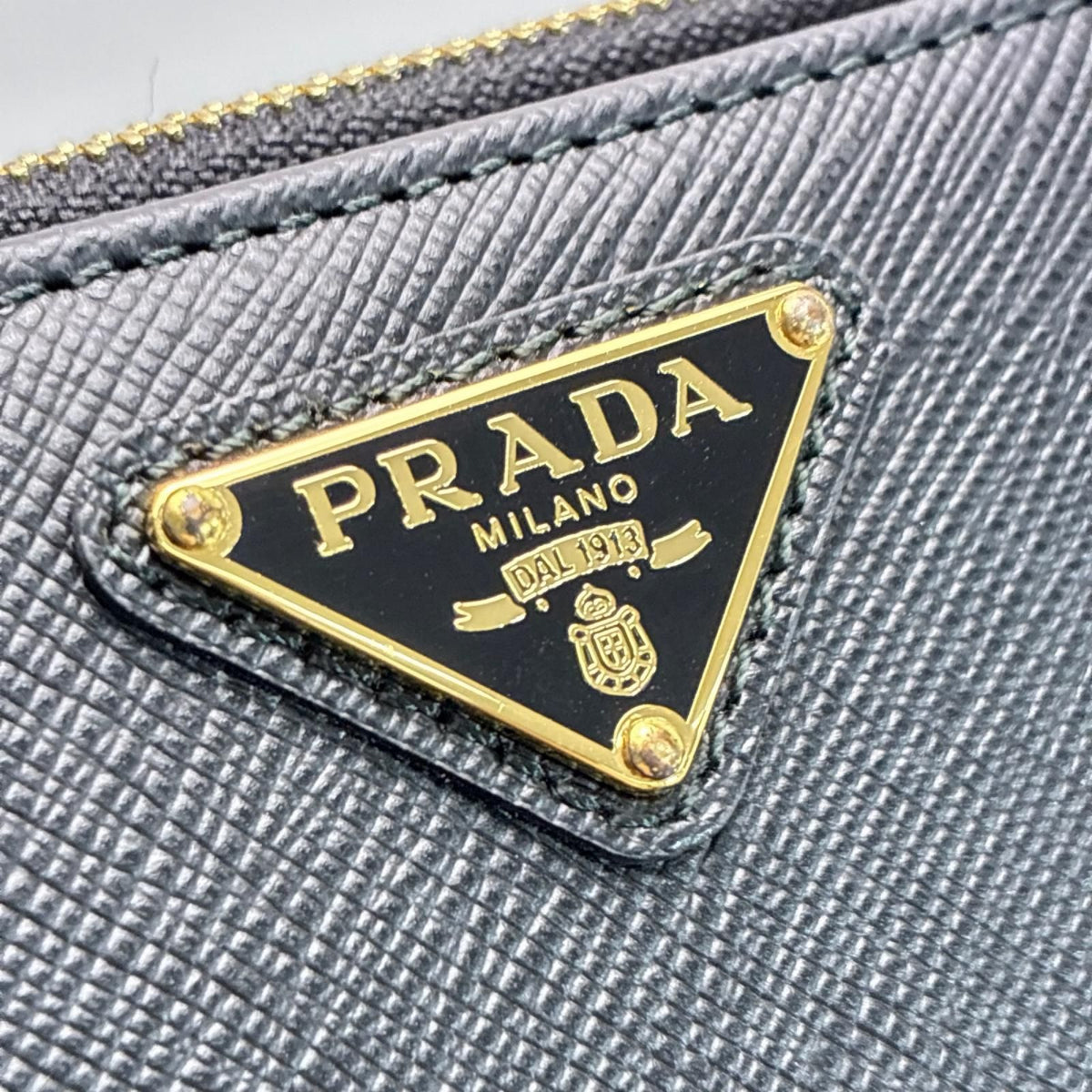 Prada Factory Number 75 Black Bifold Wallet Card — view 6