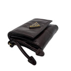 Prada Trifold Wallet Leather Brown — view 3