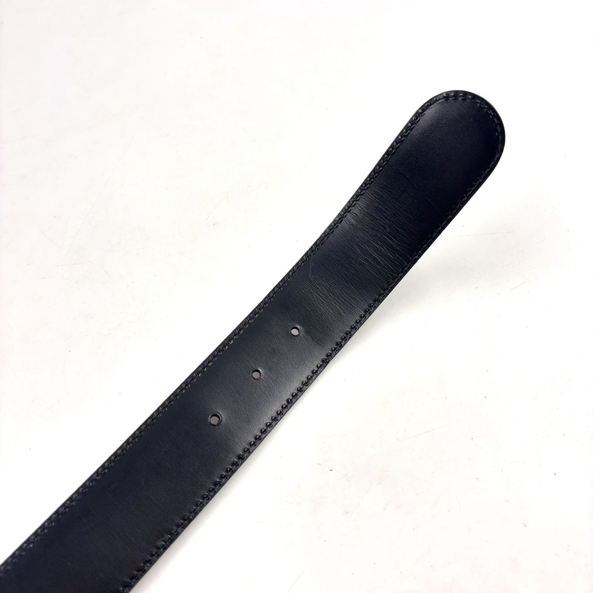 Gucci GG Guccissima Interlocking G Leather Black Belt Gold — view 8