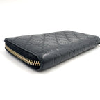 Gucci GG Zip Around Wallet Leather Black Gold — view 5
