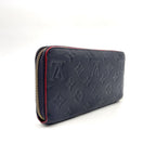 Louis Vuitton Zippy Wallet Monogram Empreinte Marine Rouge Leather Navy Round — view 2