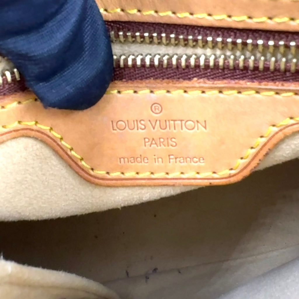 Louis Vuitton Looping MM Monogram Leather Brown Handbag Gold — view 4