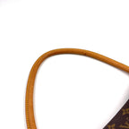 Louis Vuitton Looping MM Monogram Leather Brown Handbag Gold — view 6