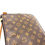 Louis Vuitton Looping MM Monogram Leather Brown Handbag Gold — view 7