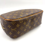 Louis Vuitton Monogram Leather Brown Handbag Gold — view 8