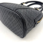 Gucci Micro Guccissima Shoulder Bag Leather Black Gold — view 7