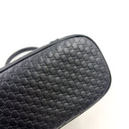 Gucci Micro Guccissima Shoulder Bag Leather Black Gold — view 8