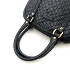Gucci Micro Guccissima Shoulder Bag Leather Black Gold — view 5