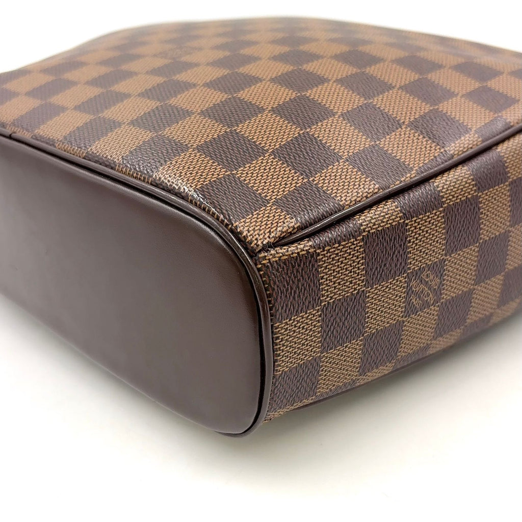 Louis Vuitton Ipanema GM Damier Ebene Leather Brown Shoulder Bag Gold — view 7