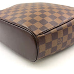Louis Vuitton Ipanema GM Damier Ebene Leather Brown Shoulder Bag Gold — view 7