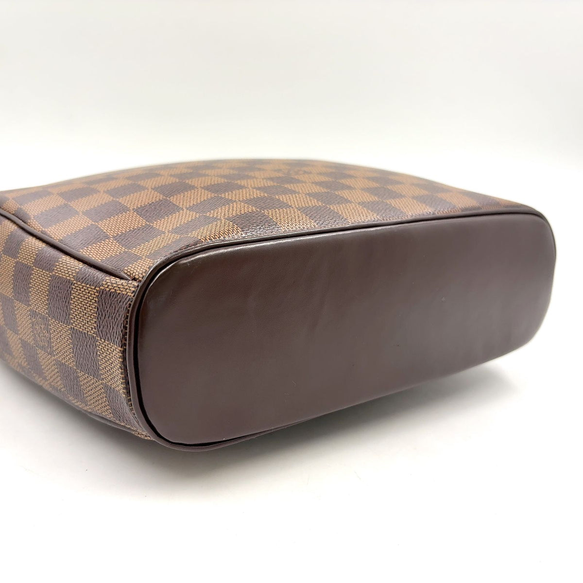 Louis Vuitton Ipanema GM Damier Ebene Leather Brown Shoulder Bag Gold — view 6
