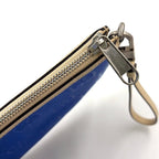 Gucci Off the Grid GG Pattern Leather Nylon Ivory Blue Clutch Silver — view 5