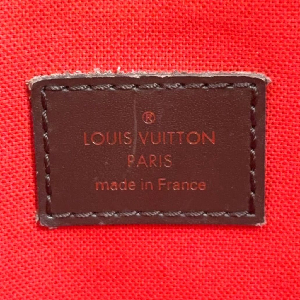 Louis Vuitton Bloomsbury PM Damier Ebene Leather Brown Shoulder Bag Gold — view 4