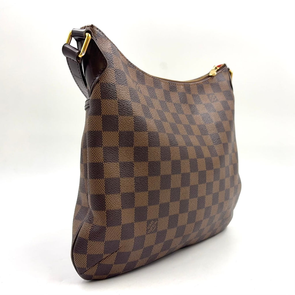 Louis Vuitton Bloomsbury PM Damier Ebene Leather Brown Shoulder Bag Gold — view 2