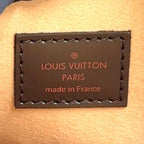 Louis Vuitton Kensington Damier Ebene Leather Brown Handbag Gold — view 5