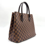 Louis Vuitton Kensington Damier Ebene Leather Brown Handbag Gold — view 2