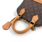 Louis Vuitton Alma BB Monogram Leather Brown Handbag Gold — view 6