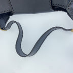 Loewe Anagram Navy Gold Leather Lizard Hobo Shoulder Bag — view 5