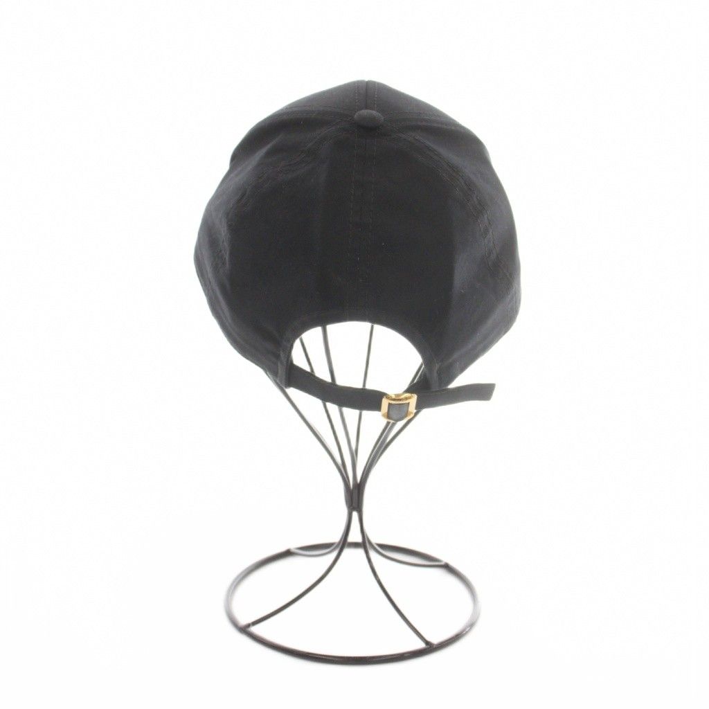 Celine Triomphe Baseball Cap Hat Logo Embroidery M Black — view 6