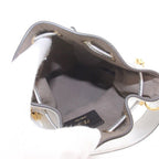 Fendi Mini Montresor Drawstring 2-Way Shoulder Bag Leather Silver Colored — view 6