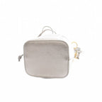 Fendi Mini Montresor Drawstring 2-Way Shoulder Bag Leather Silver Colored — view 4