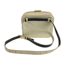 Saint Laurent Vicky Greige Gold Leather Shoulder Bag — view 2