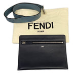 Fendi Handbag Dot Com Light Blue Leather — view 8