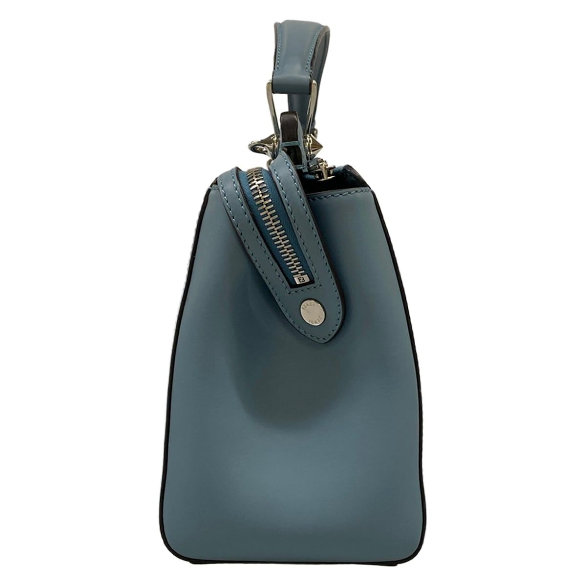 Fendi Handbag Dot Com Light Blue Leather — view 2