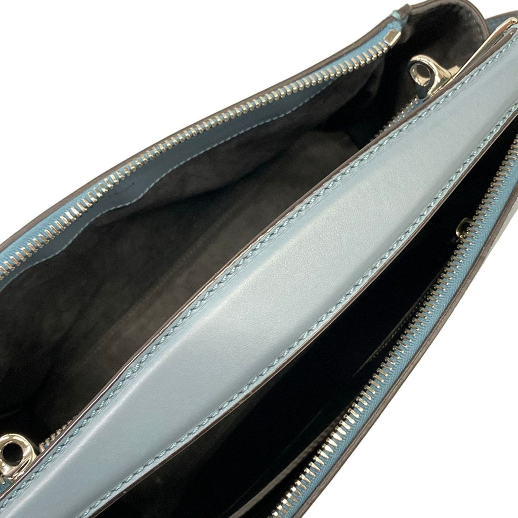 Fendi Handbag Dot Com Light Blue Leather — view 7