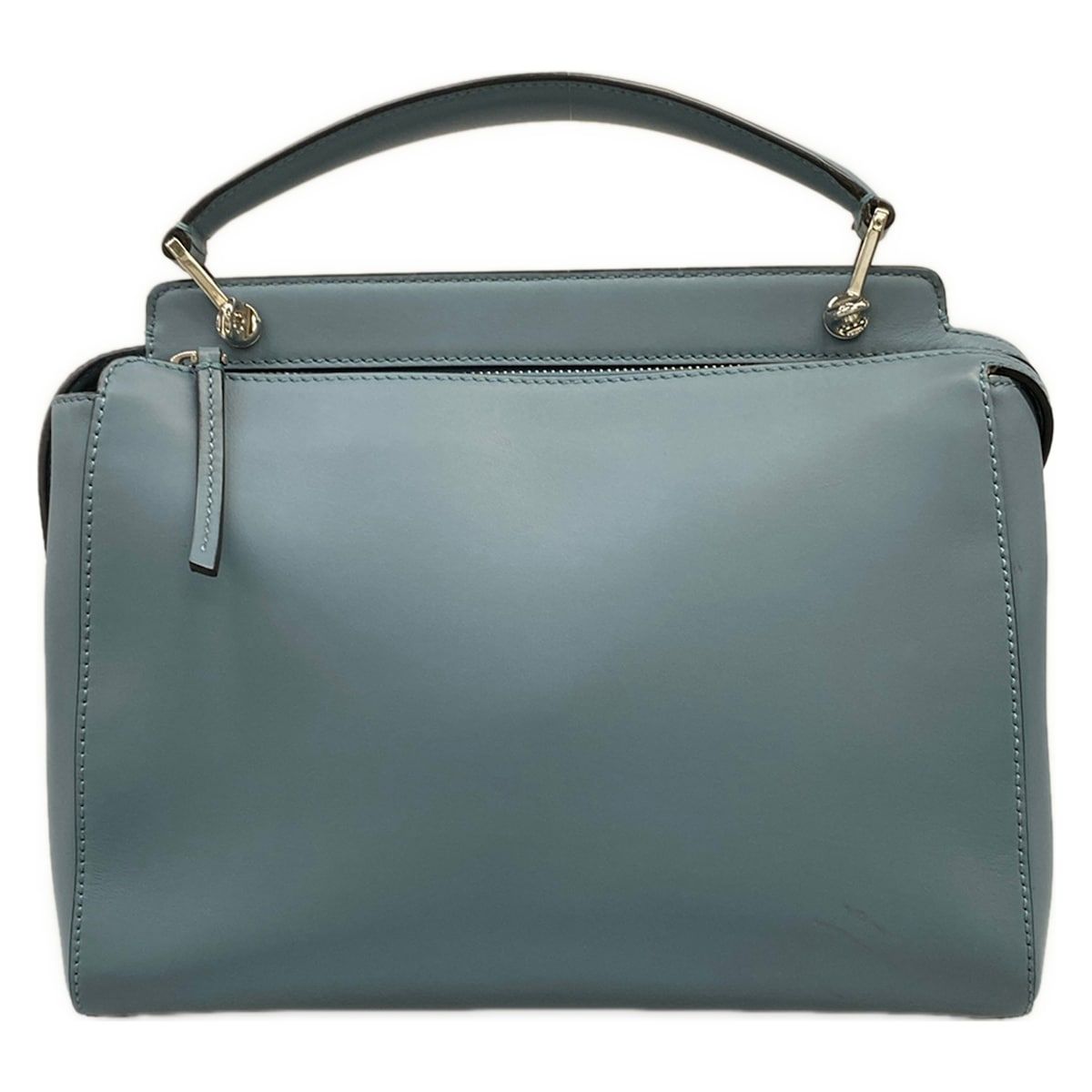 Fendi Handbag Dot Com Light Blue Leather — view 3
