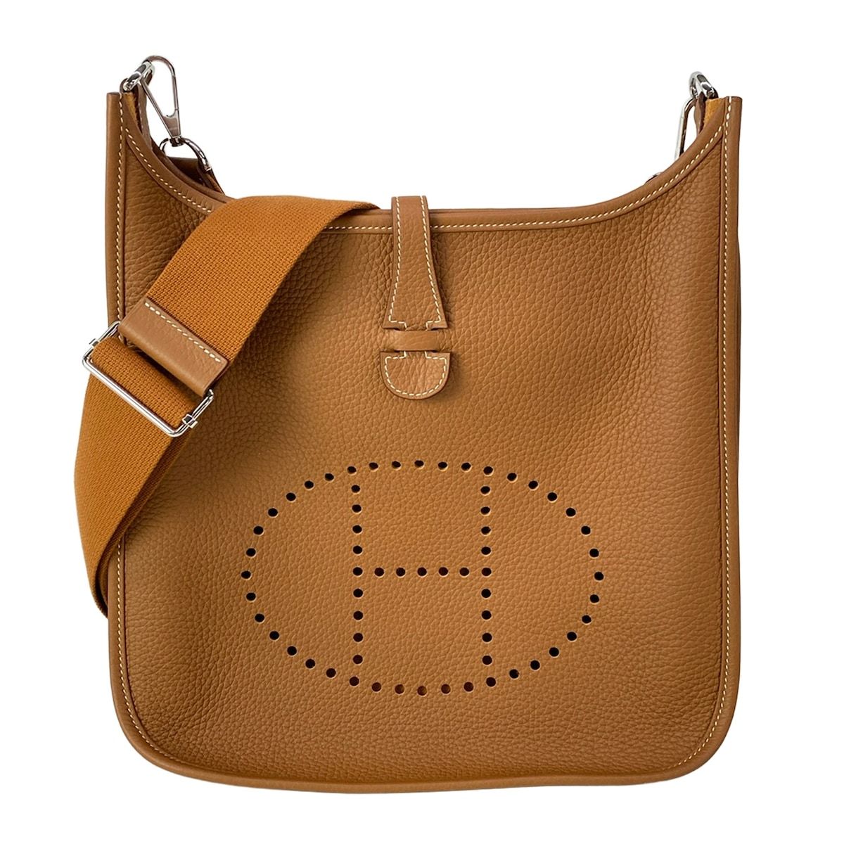 Hermes Shoulder Bag Evelyne 3 III PM Gold Silver