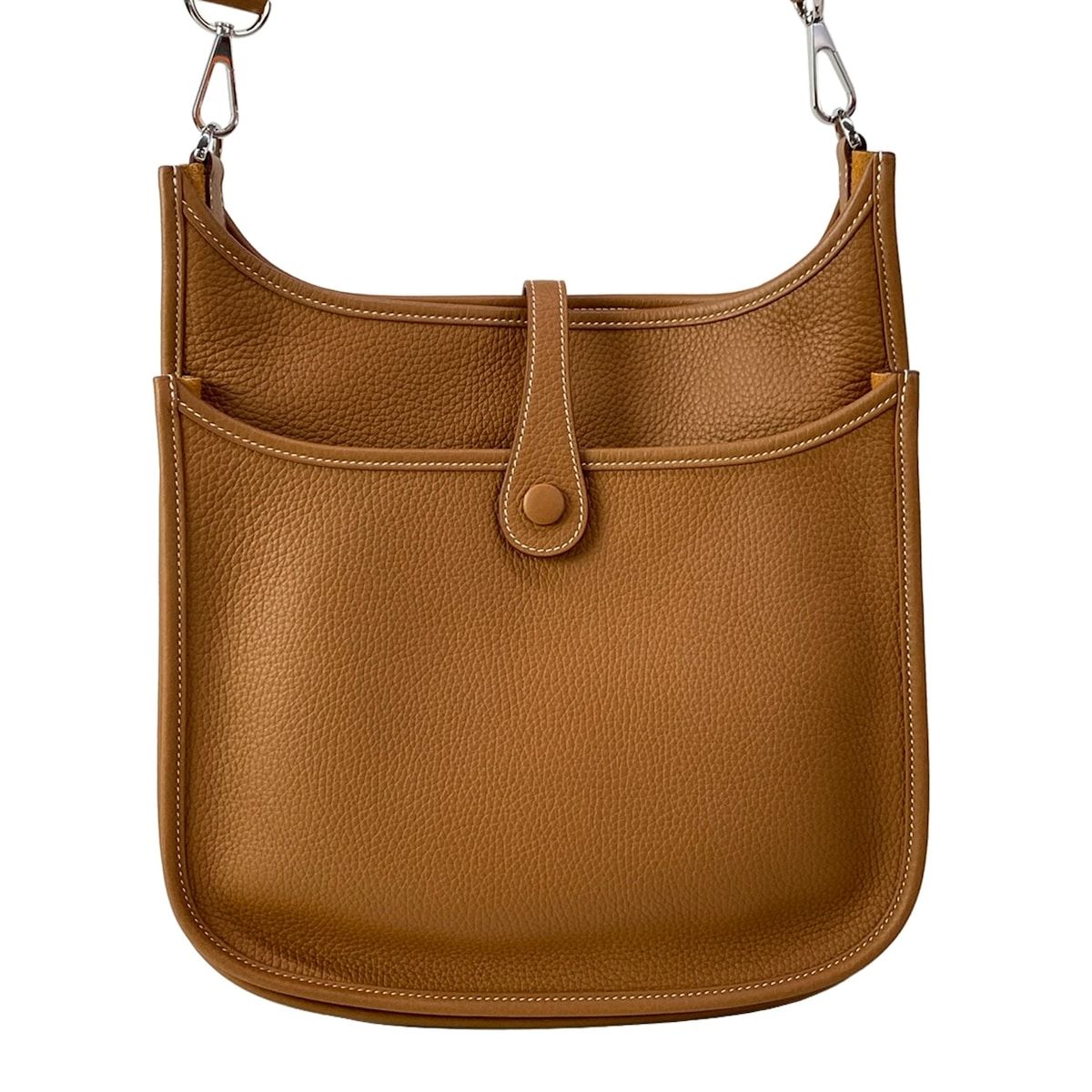 Hermes Shoulder Bag Evelyne 3 III PM Gold Silver — view 3