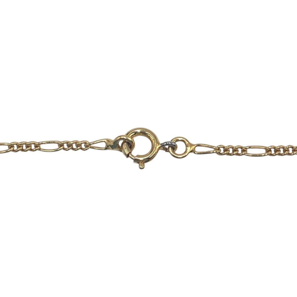Celine Vintage Triomphe Rhinestone Gold Metal Necklace — view 5