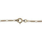 Celine Vintage Triomphe Rhinestone Gold Metal Necklace — view 5