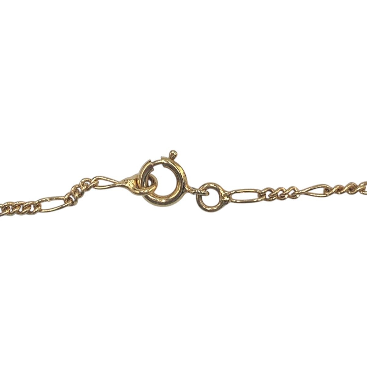 Celine Vintage Triomphe Rhinestone Gold Metal Necklace — view 6