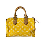 Louis Vuitton Handbag Speedy P9 25 Jaune Matte Leather Cowhide — view 3