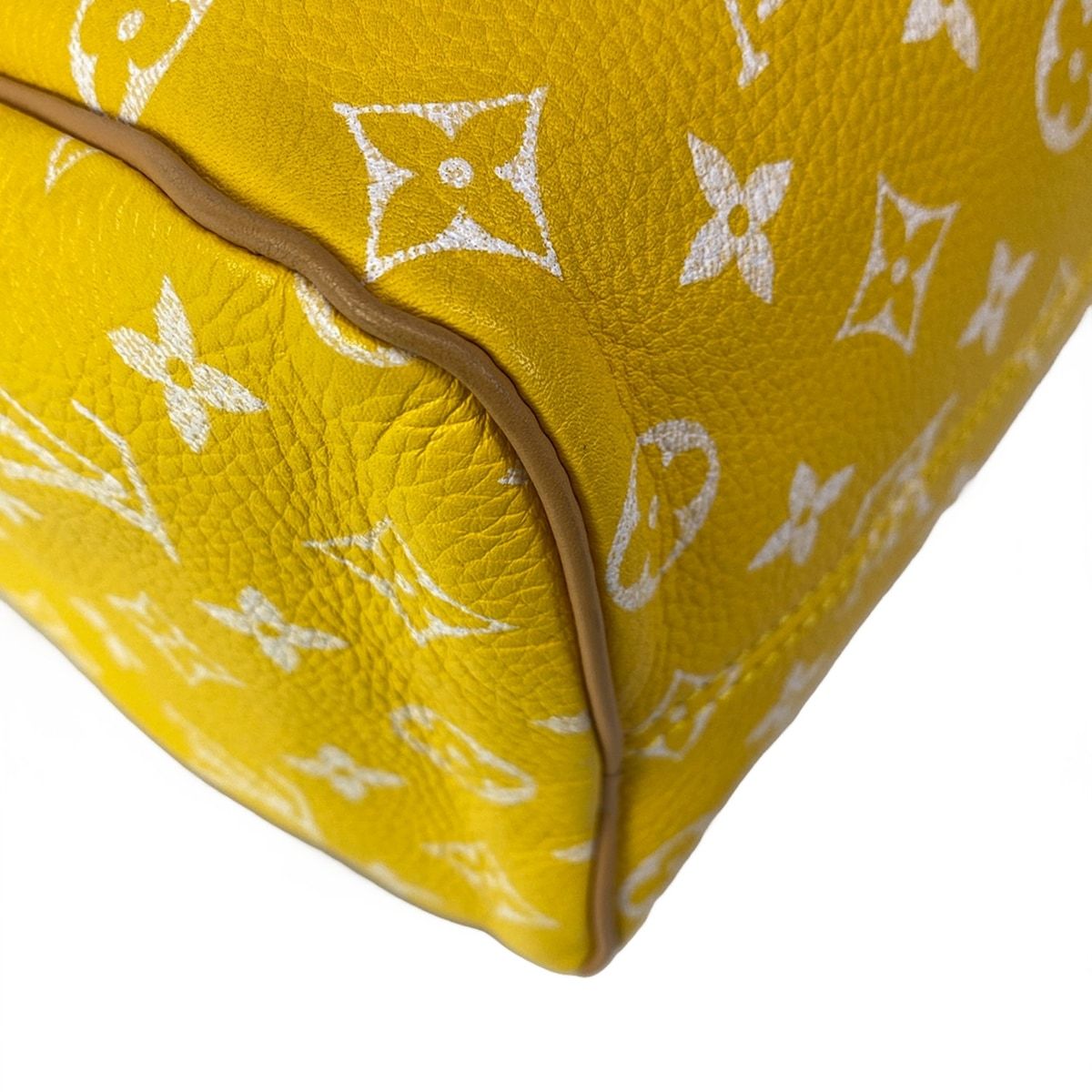Louis Vuitton Handbag Speedy P9 25 Jaune Matte Leather Cowhide — view 8