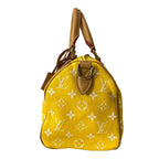 Louis Vuitton Handbag Speedy P9 25 Jaune Matte Leather Cowhide — view 4