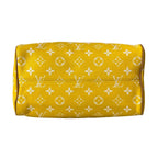 Louis Vuitton Handbag Speedy P9 25 Jaune Matte Leather Cowhide — view 5