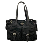 Prada Tote Bag Black Leather