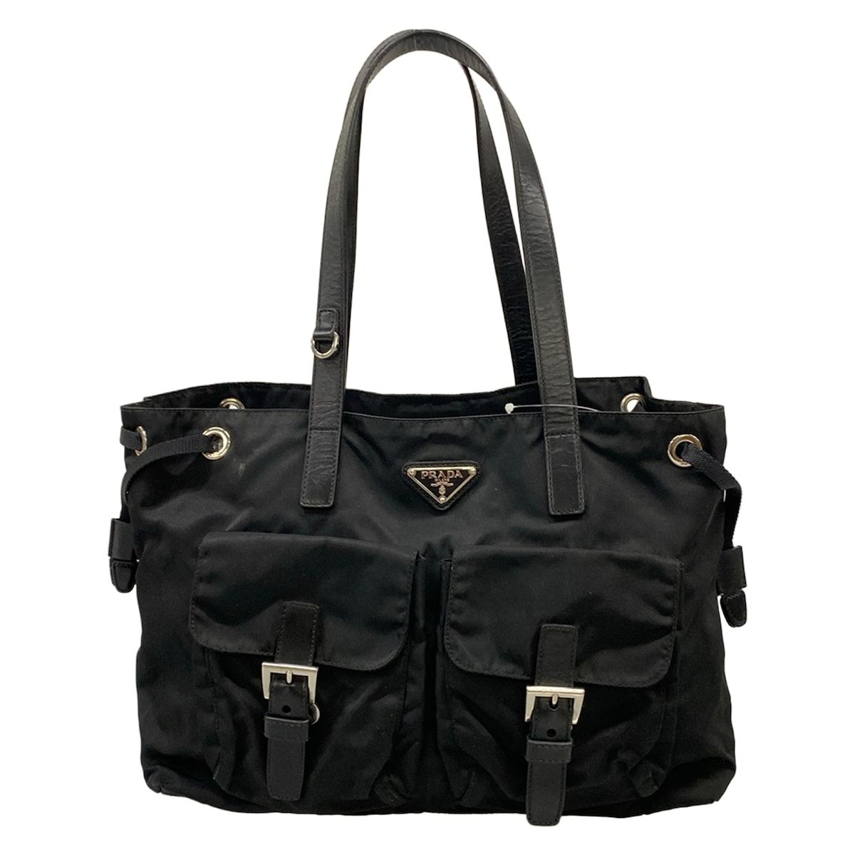 Prada Tote Bag Black Leather